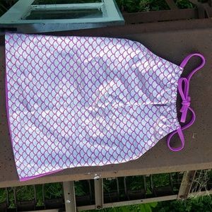 Mermaid print 2 piece bathing suit